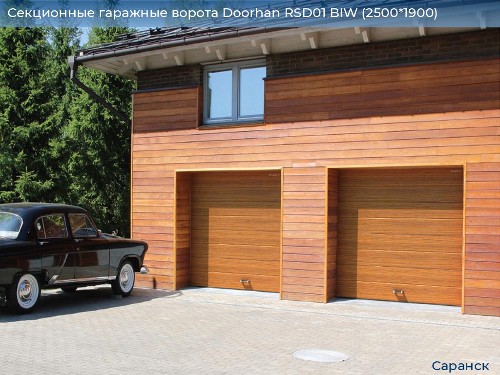 Секционные гаражные ворота Doorhan RSD01 BIW (2500*1900), saransk.doorhan.ru
