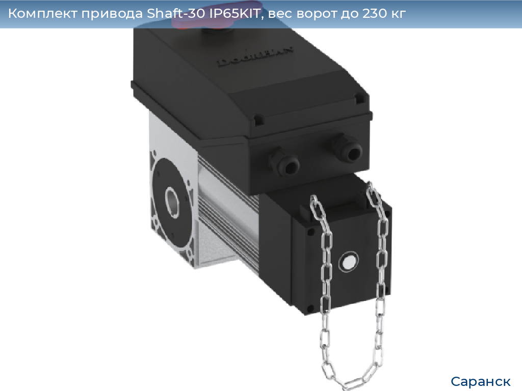Комплект привода Shaft-30 IP65KIT, вес ворот до 230 кг, saransk.doorhan.ru