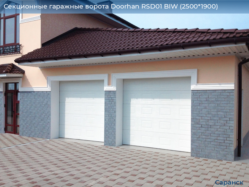 Секционные гаражные ворота Doorhan RSD01 BIW (2500*1900), saransk.doorhan.ru