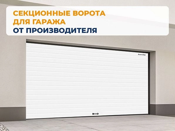 Секционные ворота 2500х2100 мм белые DoorHan RSD02, saransk.doorhan.ru